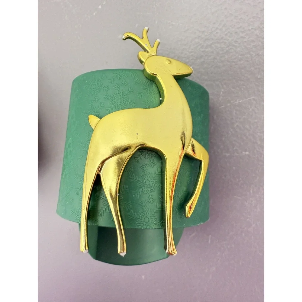 Lot Of 2 Yankee Candle Scent Plug Diffuser Holiday Christmas Gold‎ Deer Tree #16
